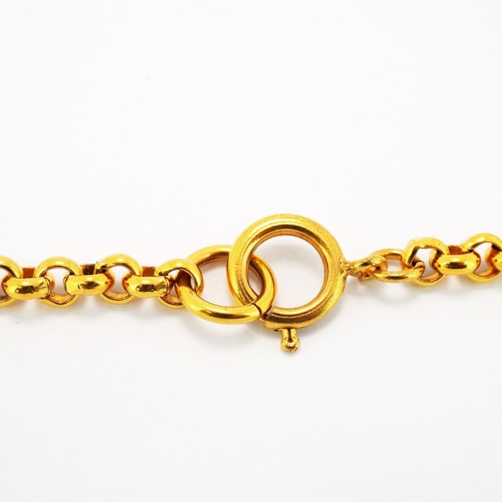 Chanel Necklace Coco Mark Heart Motif GP Plated Gold Ladies - Picture 4 of 7
